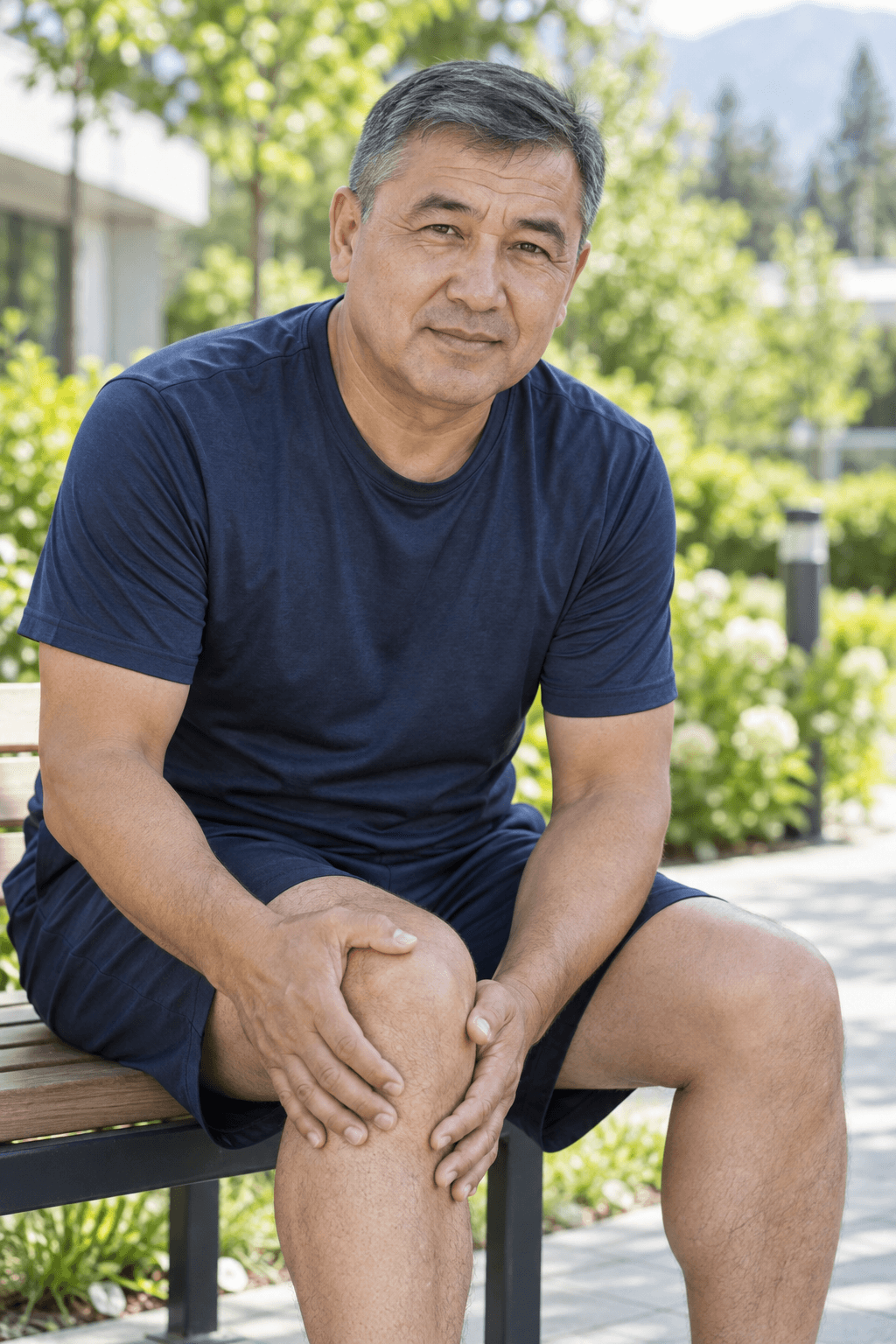 Man holding his knee — orthopedic care