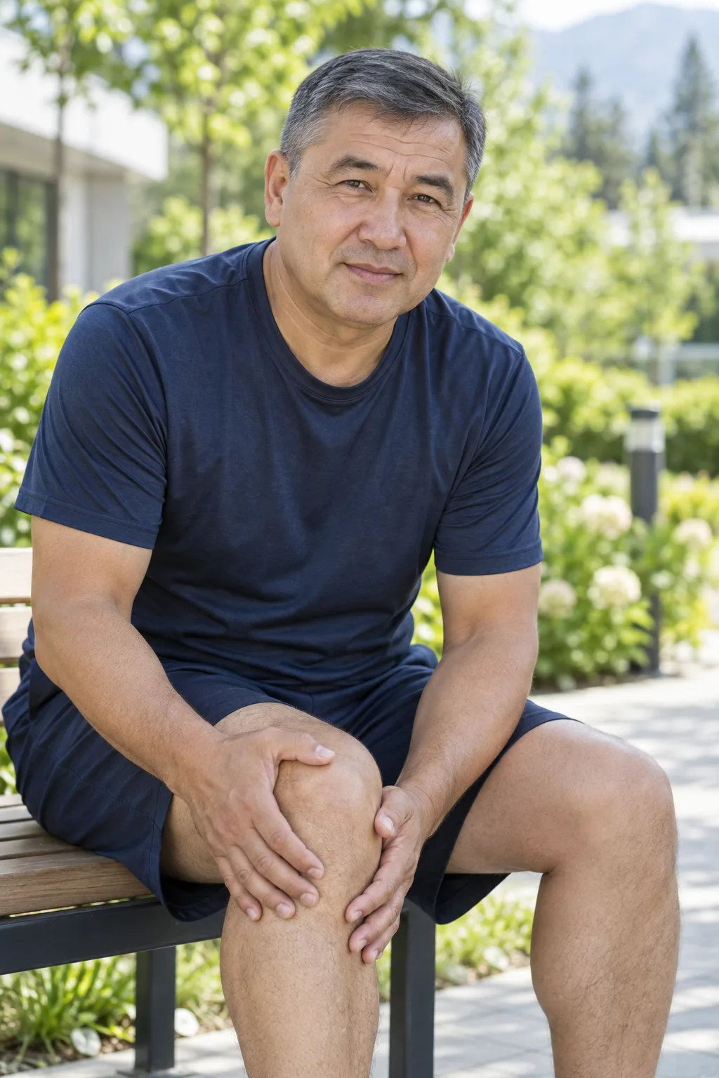 Man holding his knee — orthopedic care